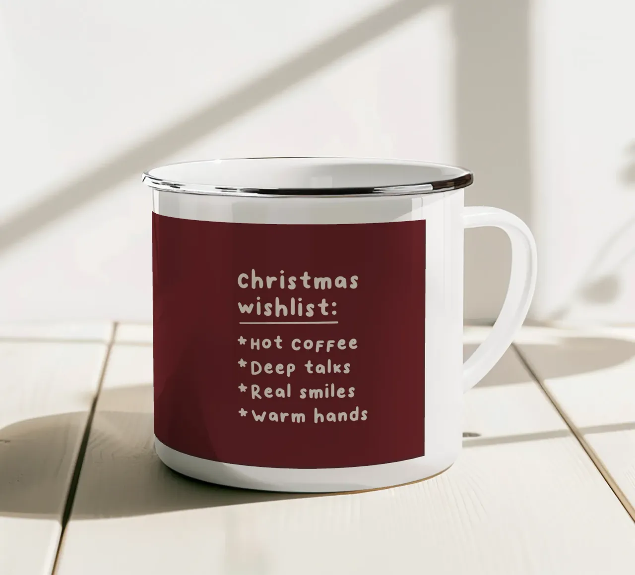 Christmas wishlist tazza in smalto da we line studio - art