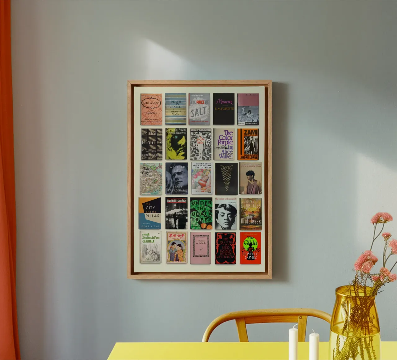 Letteratura LGBTQ Stampa tela con Cornice a cassetta da MissLiterarty