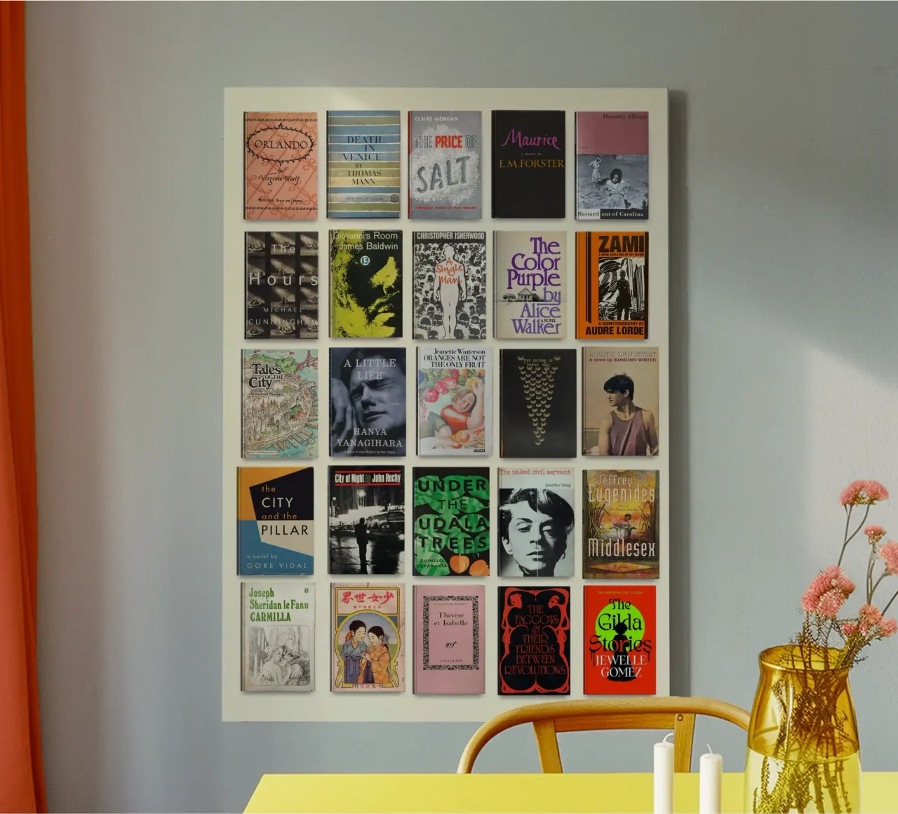 Letteratura LGBTQ Stampa tela con Cornice a cassetta da MissLiterarty