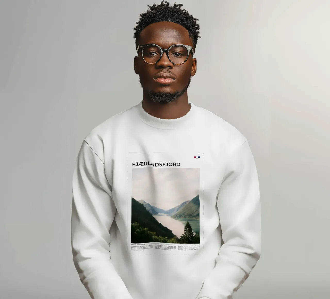 Fjaerlandsfjord: Typography felpa da FujiType