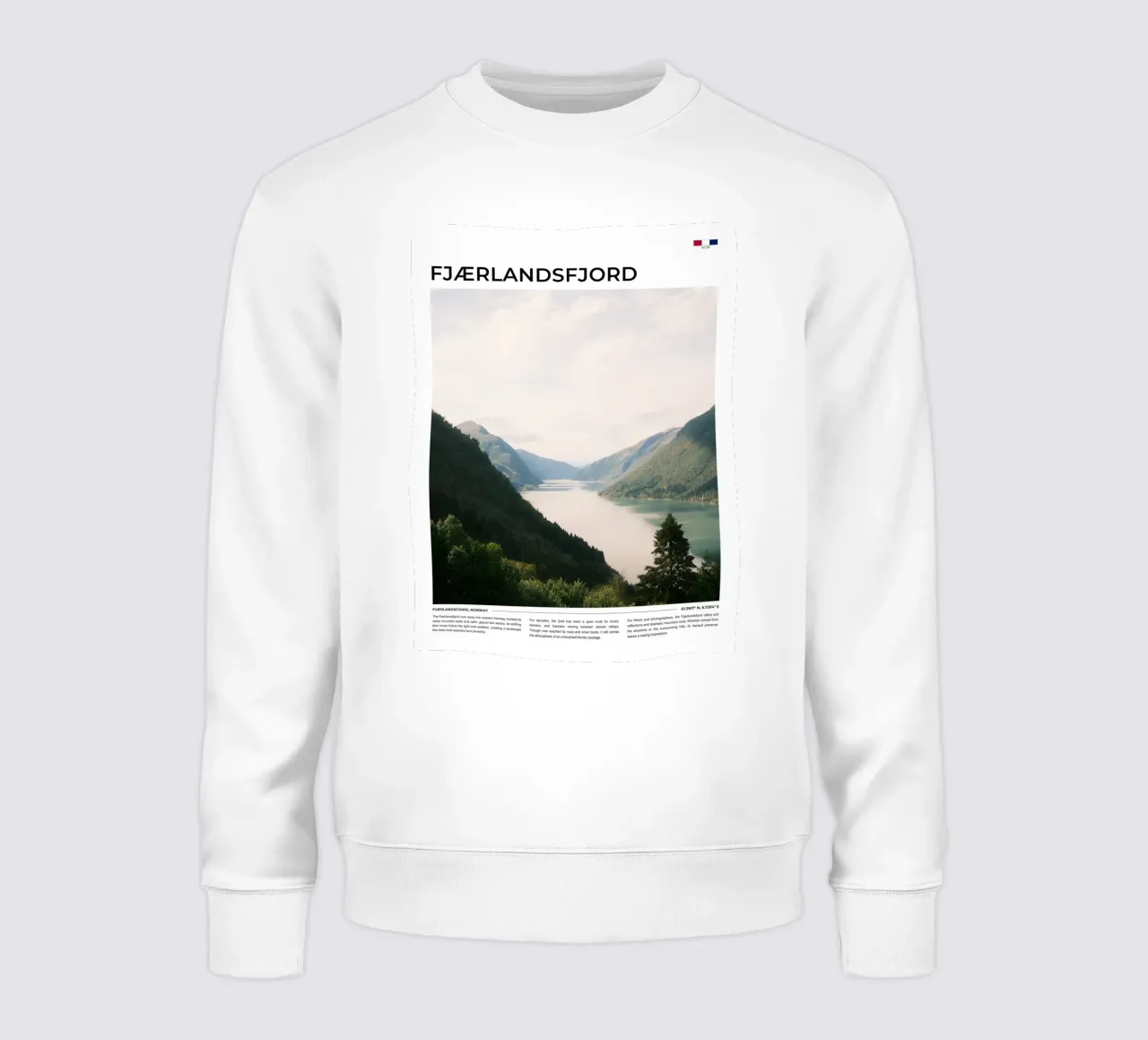 Fjaerlandsfjord: Typography felpa da FujiType