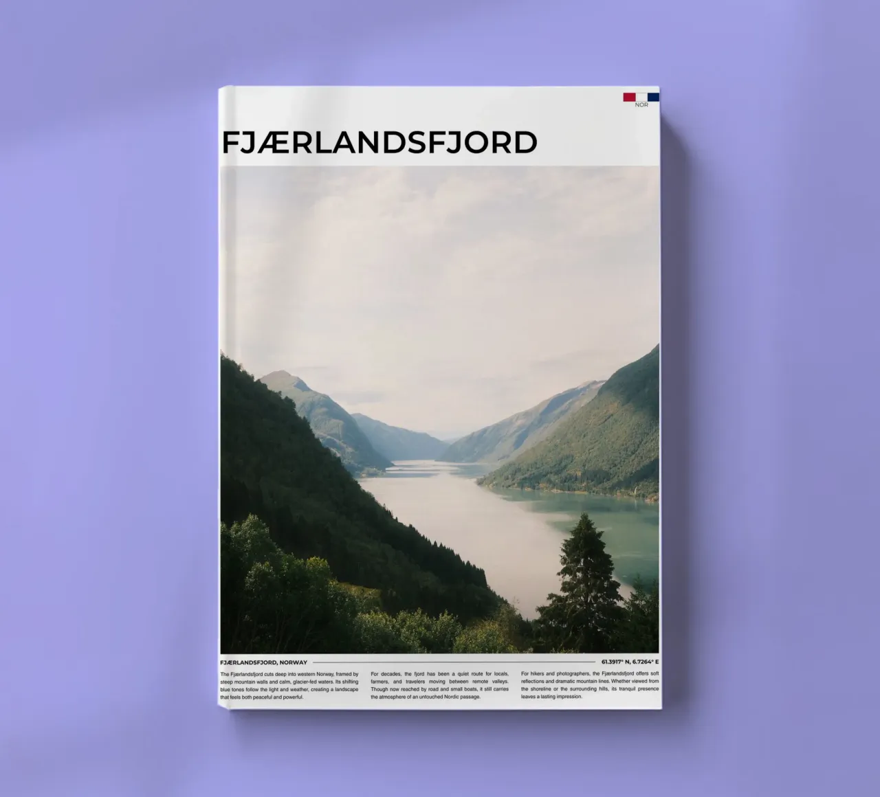 Fjaerlandsfjord: Typography notebook by FujiType
