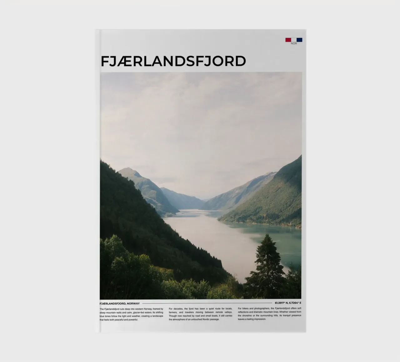 Fjaerlandsfjord: Typography notebook by FujiType