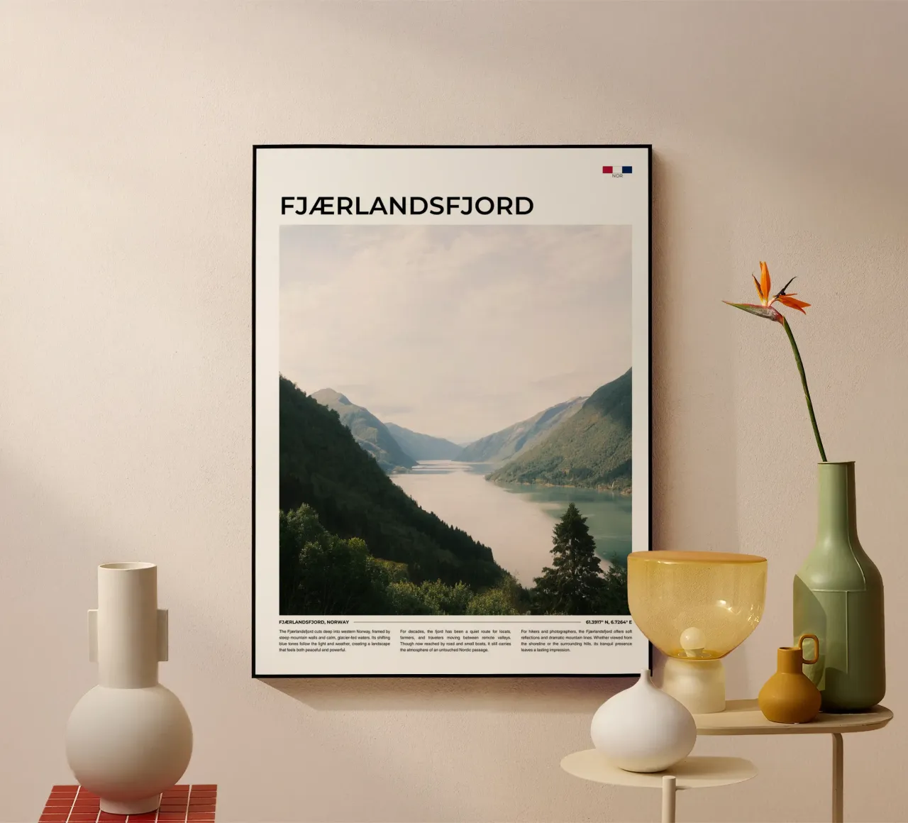 Fjaerlandsfjord: Typography plexiglass da FujiType