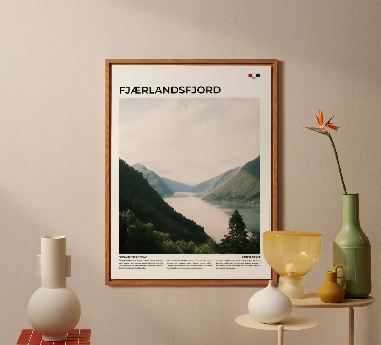 Fjaerlandsfjord: Typography alluminio dibond da FujiType