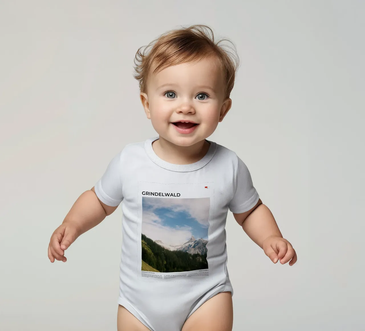 Grindelwald II: Typography body neonato maniche corte da FujiType