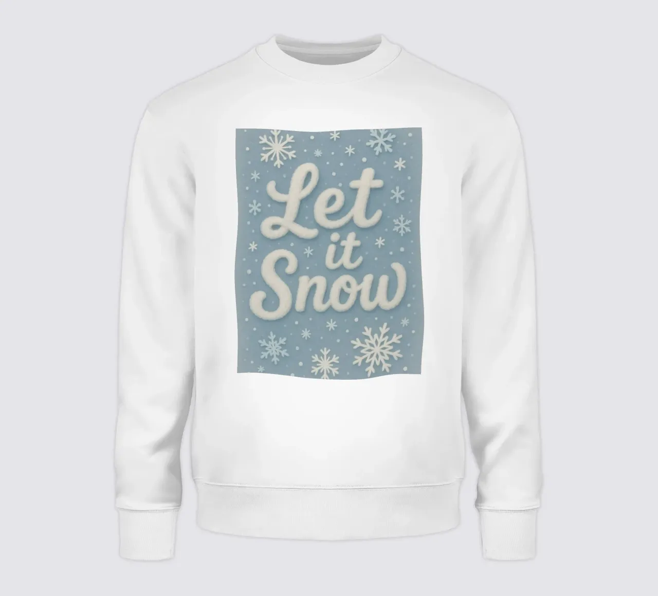 Morbide scritte invernali sulla neve felpa da Nordic Noel Studio