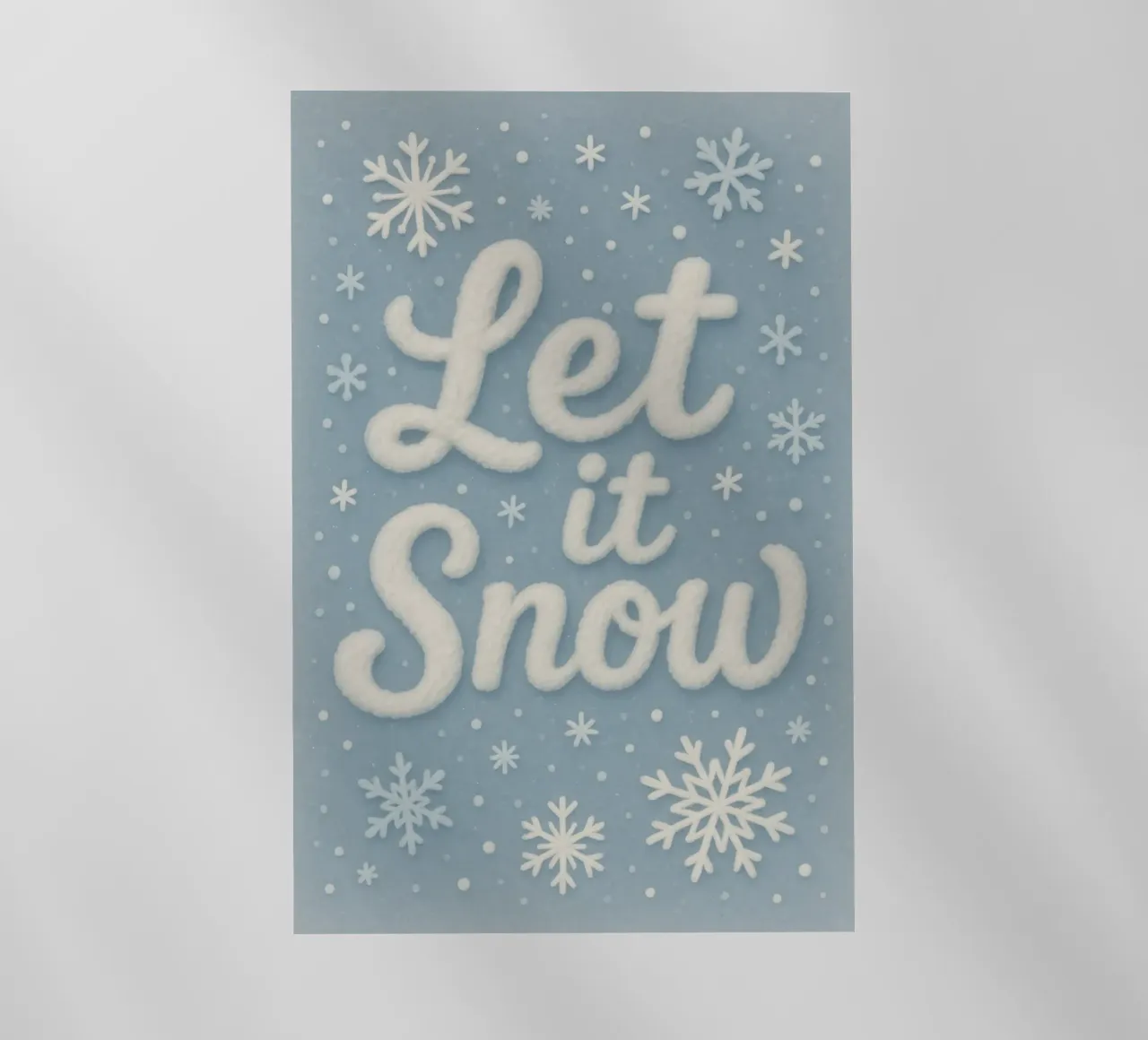 Morbide scritte invernali sulla neve pellicola backlit da Nordic Noel Studio