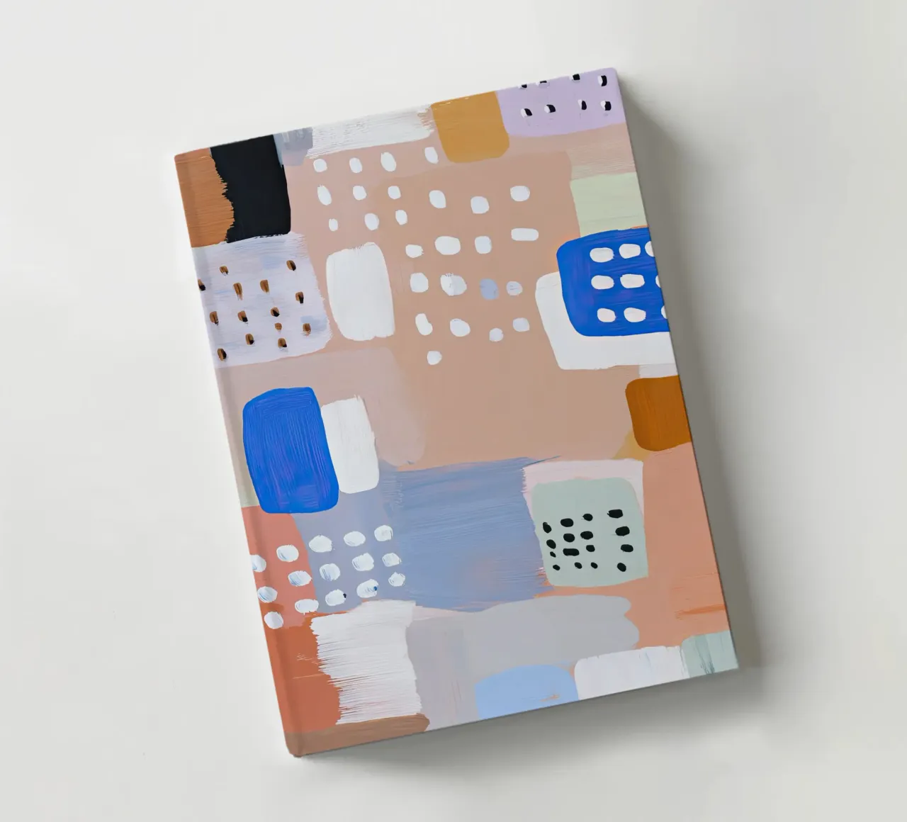 Arte moderna astratta giocosa dai colori tenui diario da StudioVO