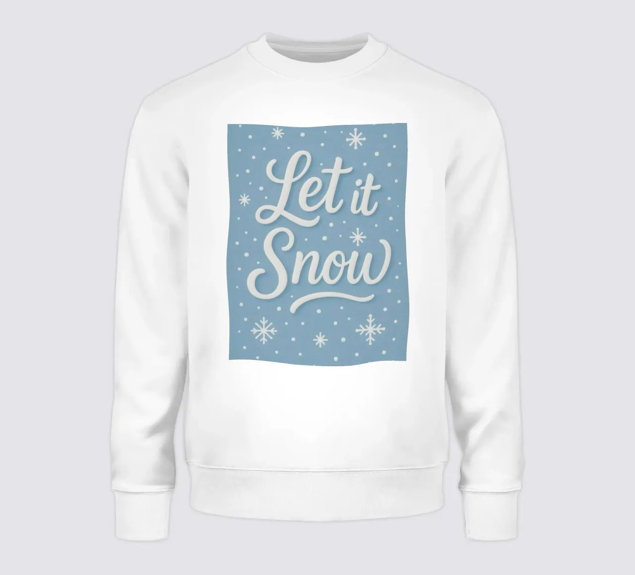 Tipografia invernale pulita - Let it Snow felpa da Nordic Noel Studio