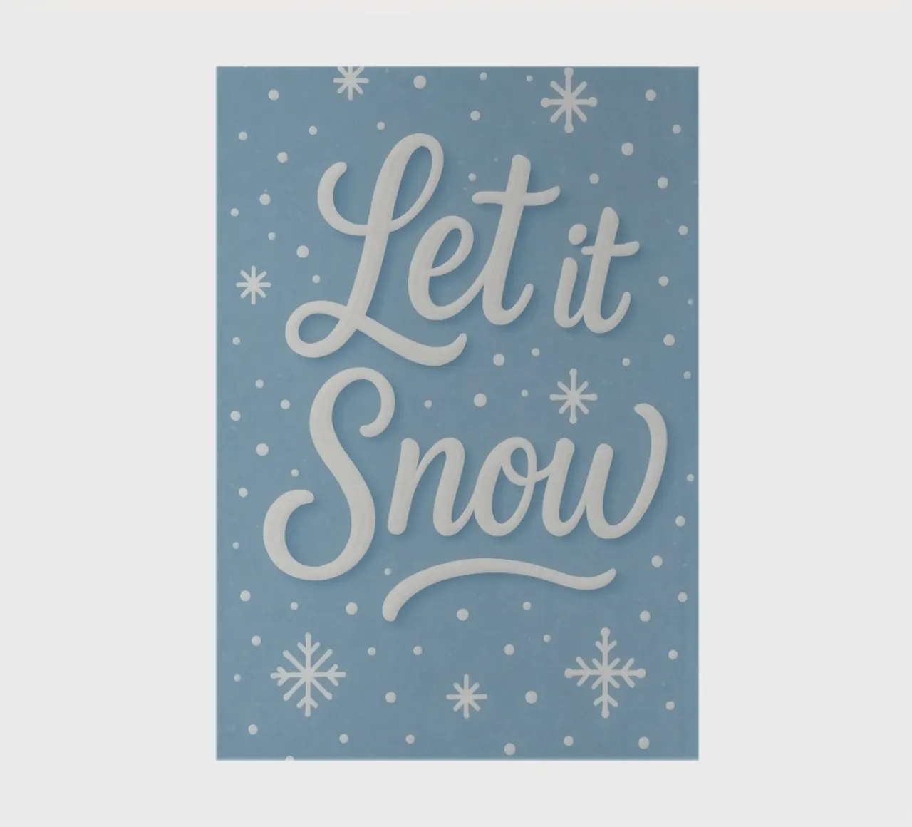 Clean Winter Typography – Let it Snow notebook by Nordic Noel Studio