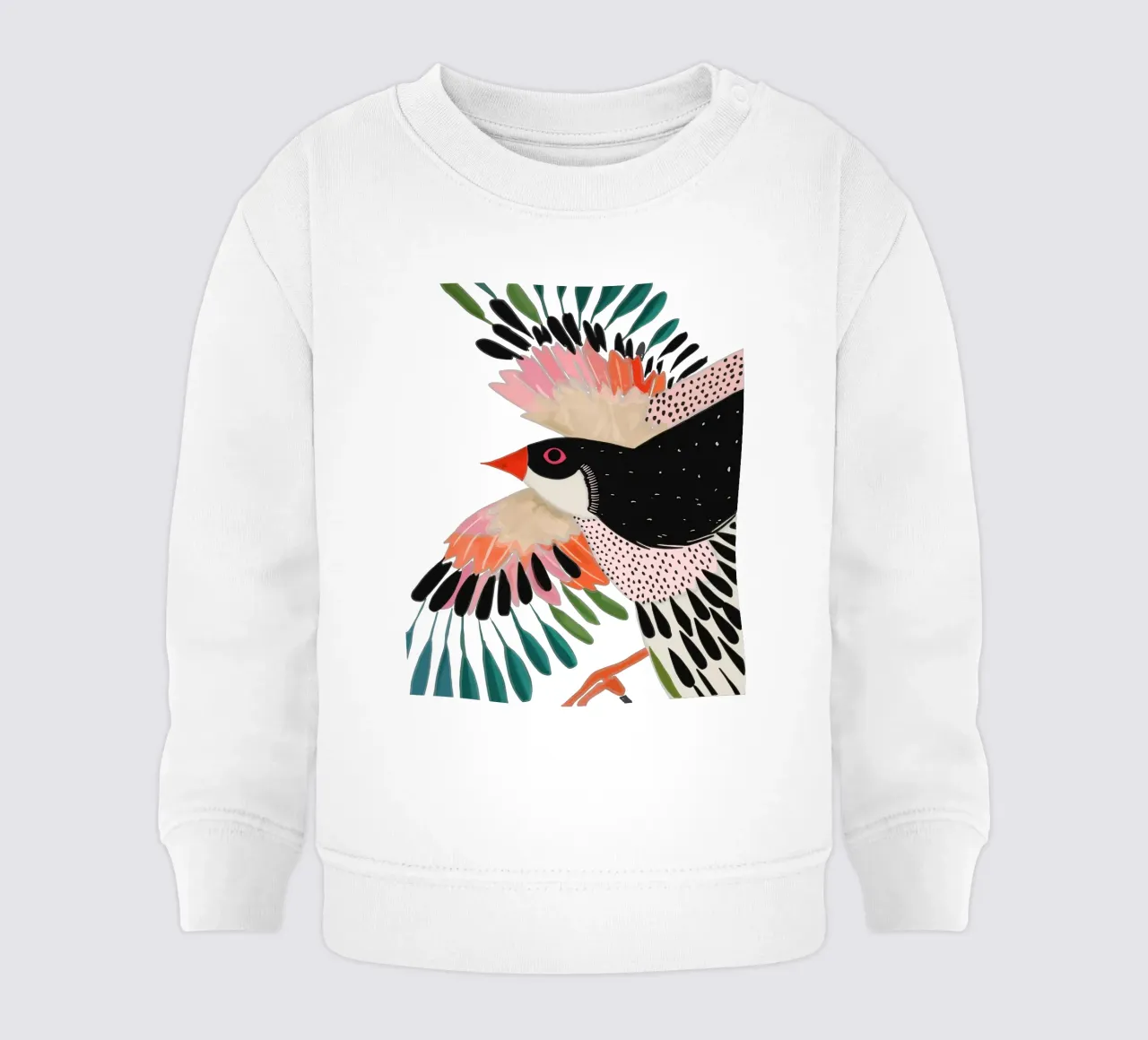 Adesivo e abbigliamento con ali colorate felpa neonato da ArtsySesta