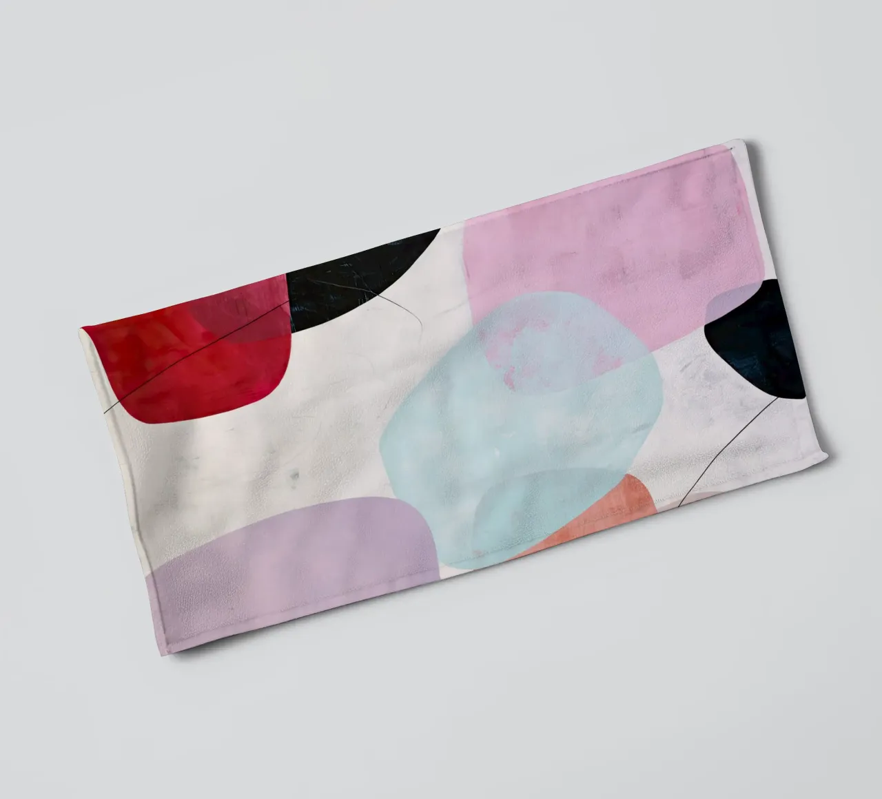 Soft Shapes Modern Abstract Art Print Handtuch von StudioVO