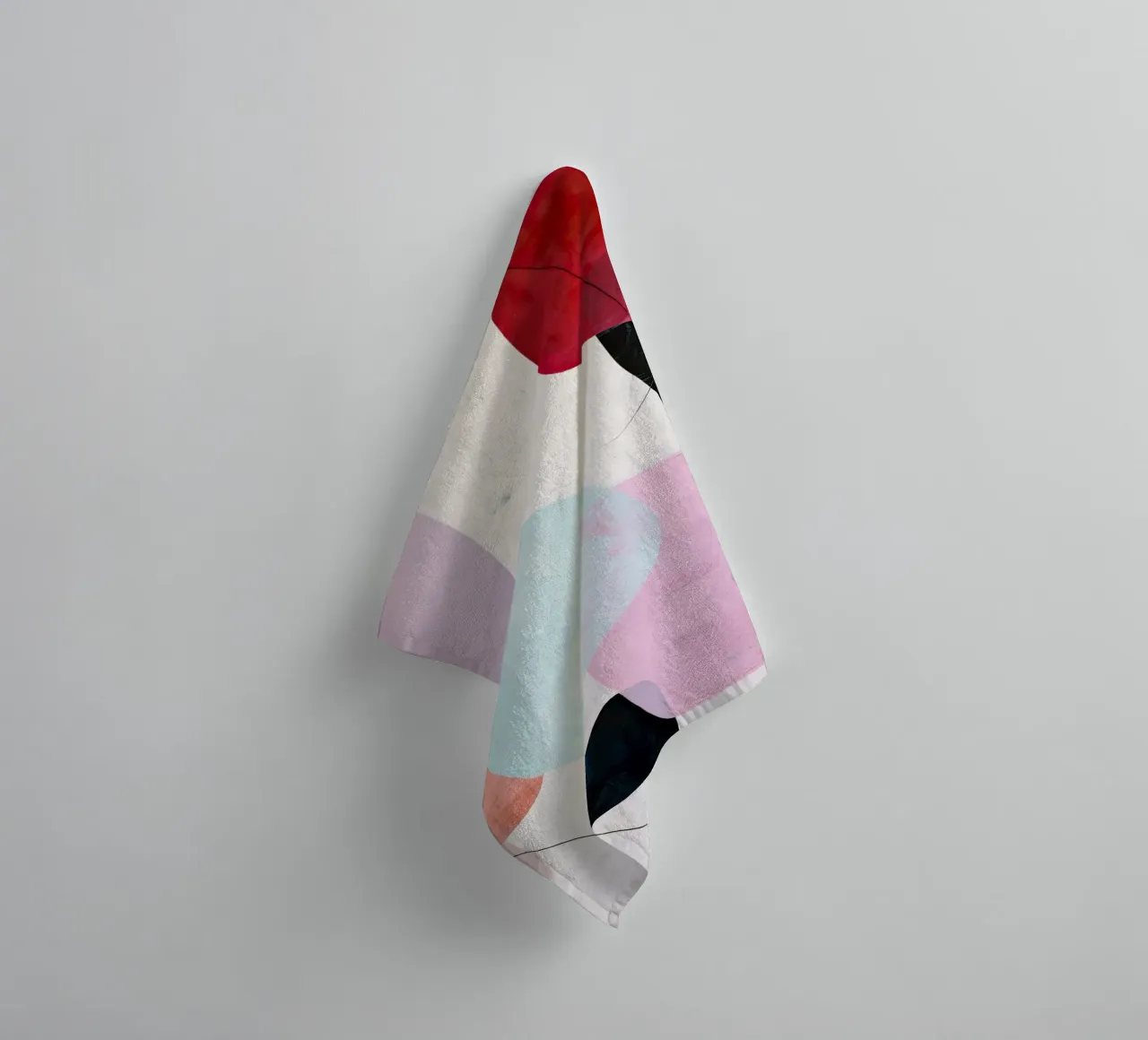 Soft Shapes Modern Abstract Art Print Handtuch von StudioVO