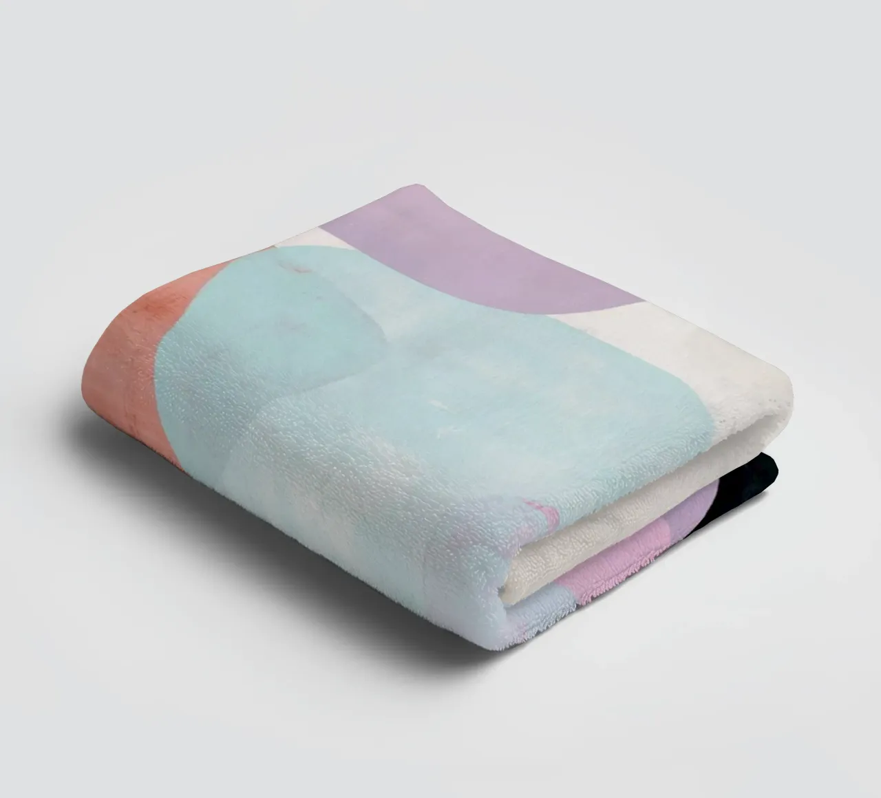 Soft Shapes Modern Abstract Art Print Handtuch von StudioVO