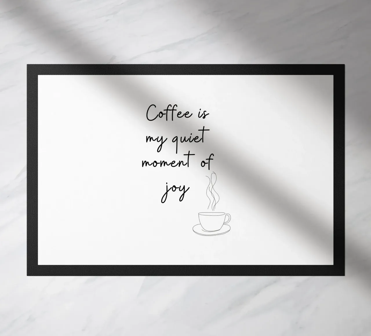 Coffee Is My Quiet Moment of Joy Print zerbino da Imaginative