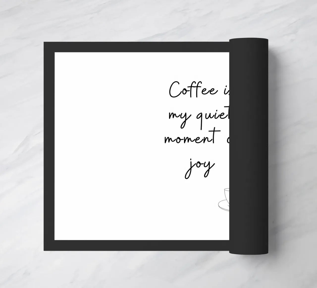 Coffee Is My Quiet Moment of Joy Print zerbino da Imaginative