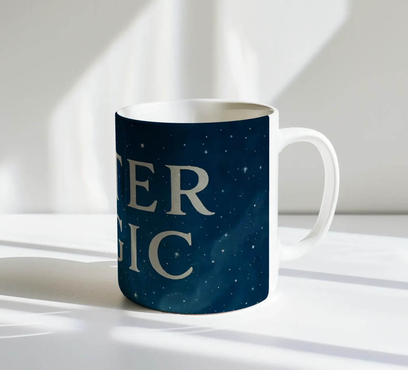 Winter Magic – Starlit Forest tazza in ceramica da Nordic Noel Studio