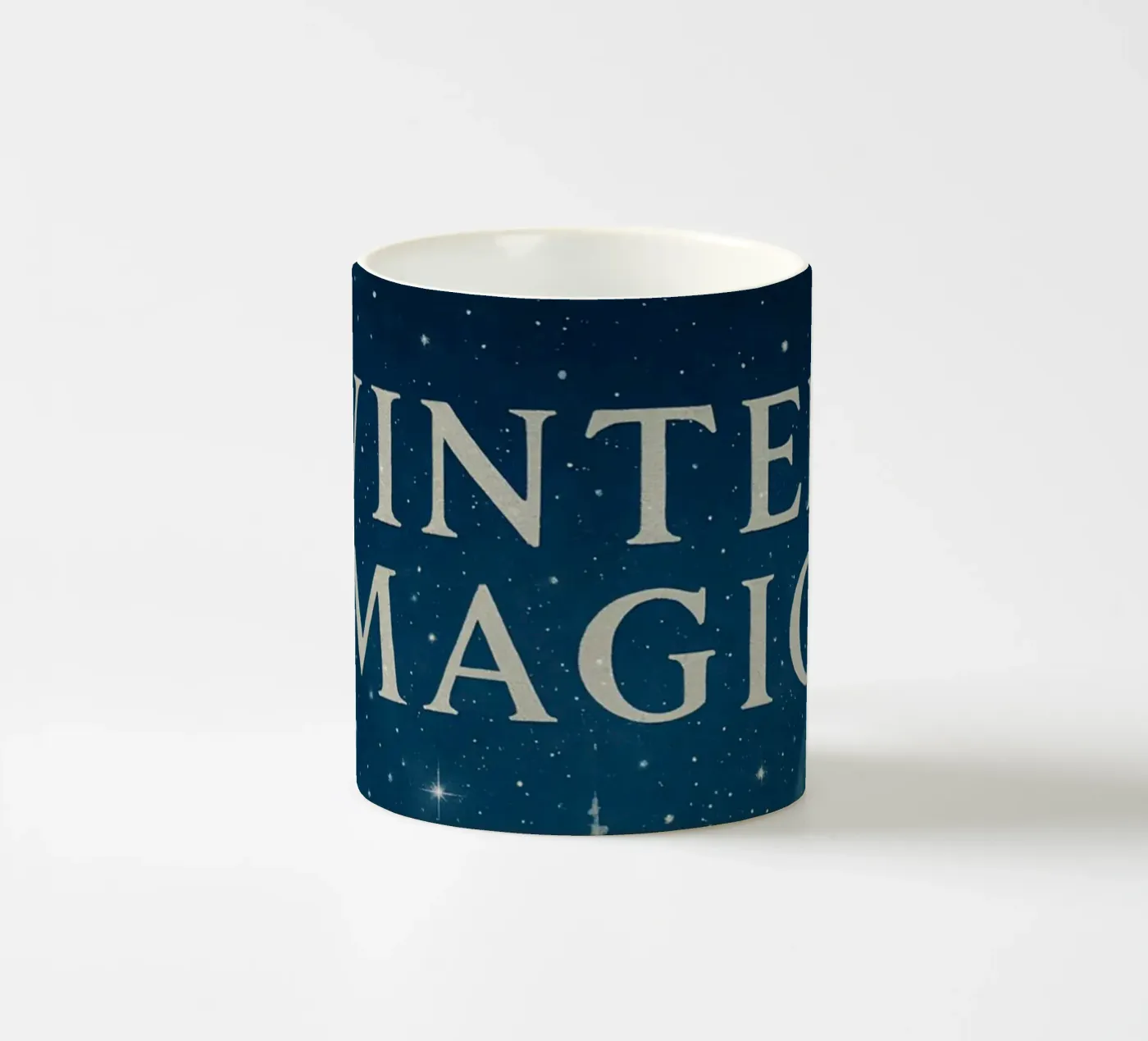 Winter Magic – Starlit Forest tazza in ceramica da Nordic Noel Studio