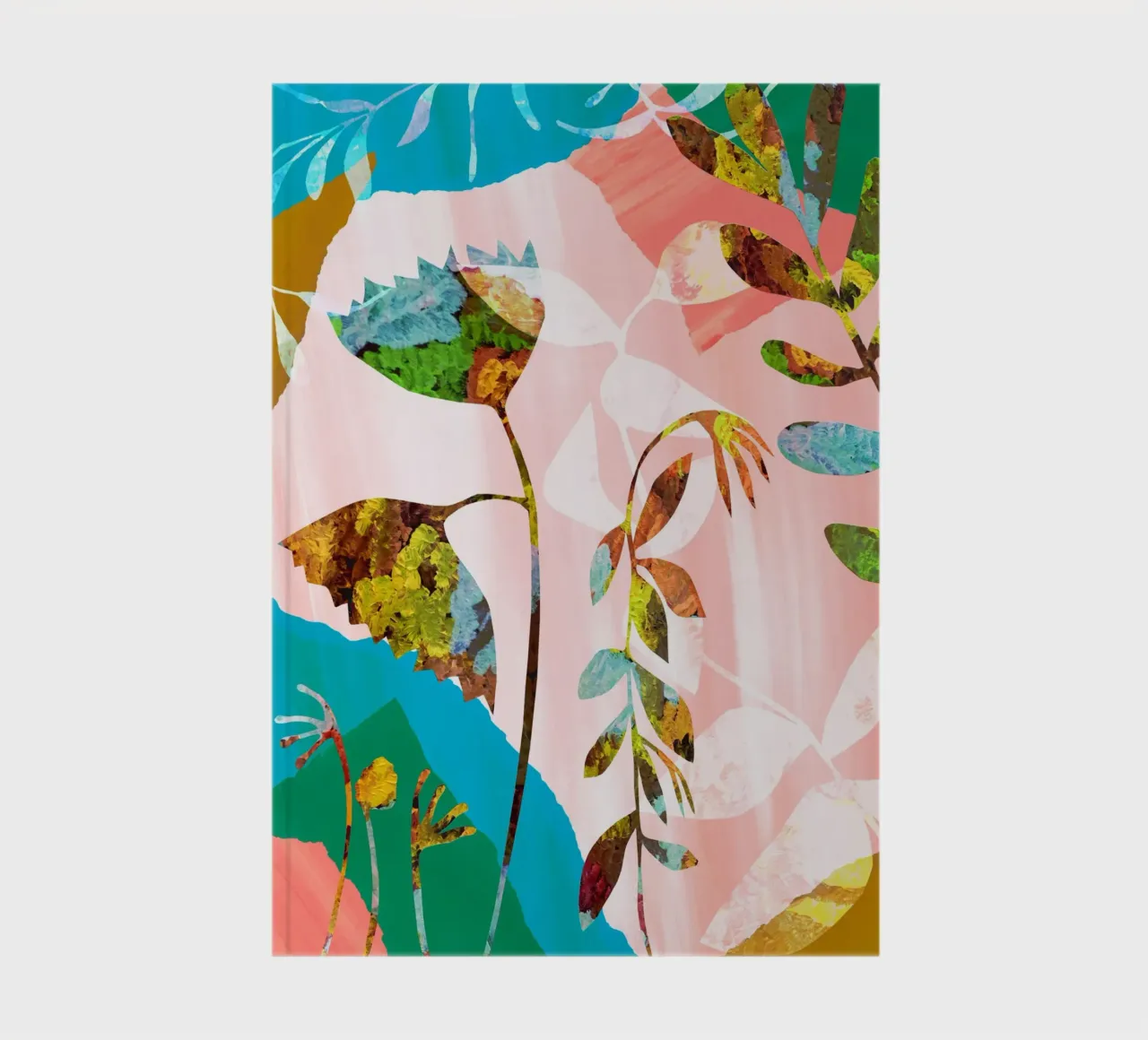 Colourful Flower Art Print notebook by Violets Print House