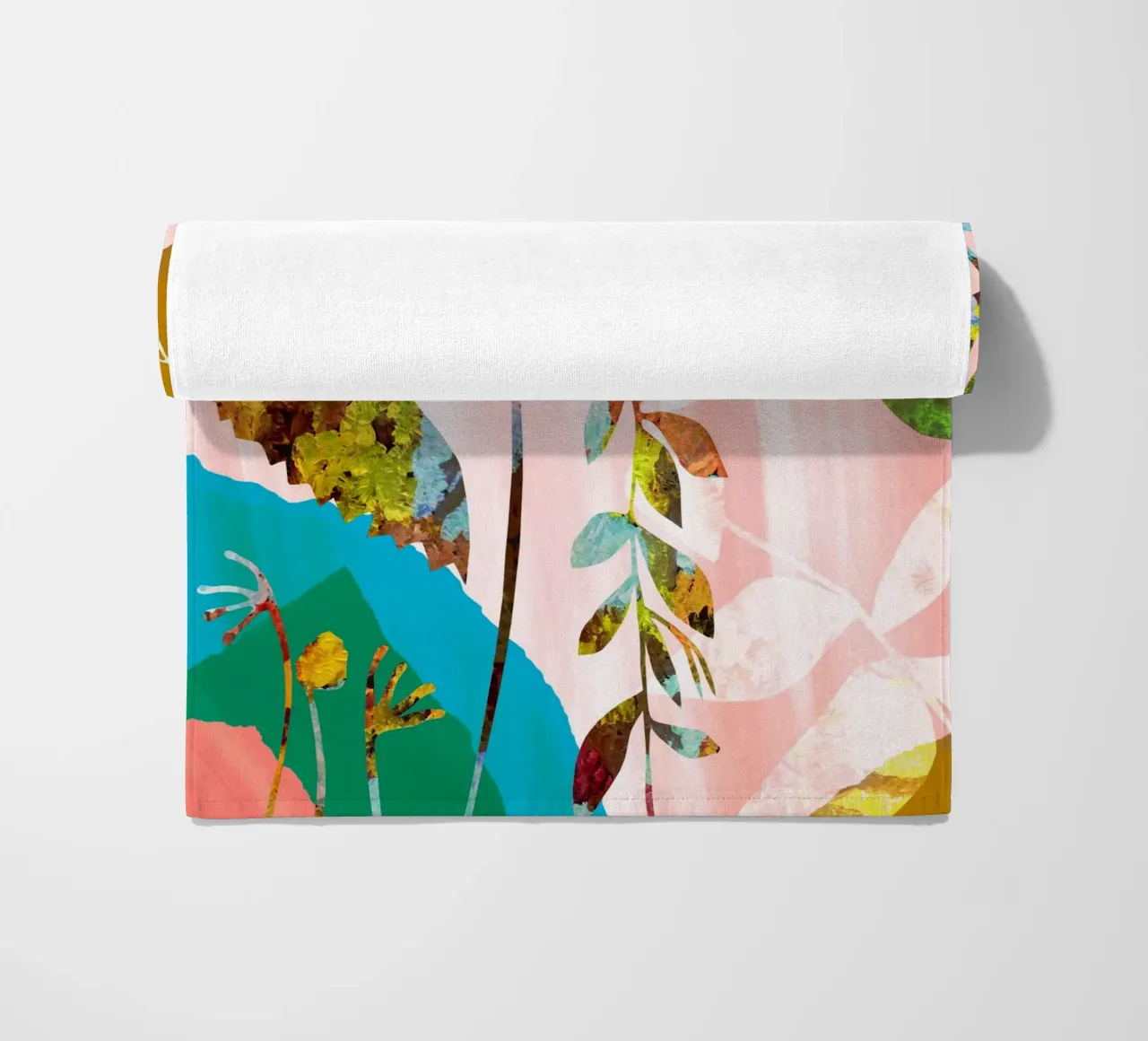 Stampa artistica di fiori colorati telo mare da Violets Print House