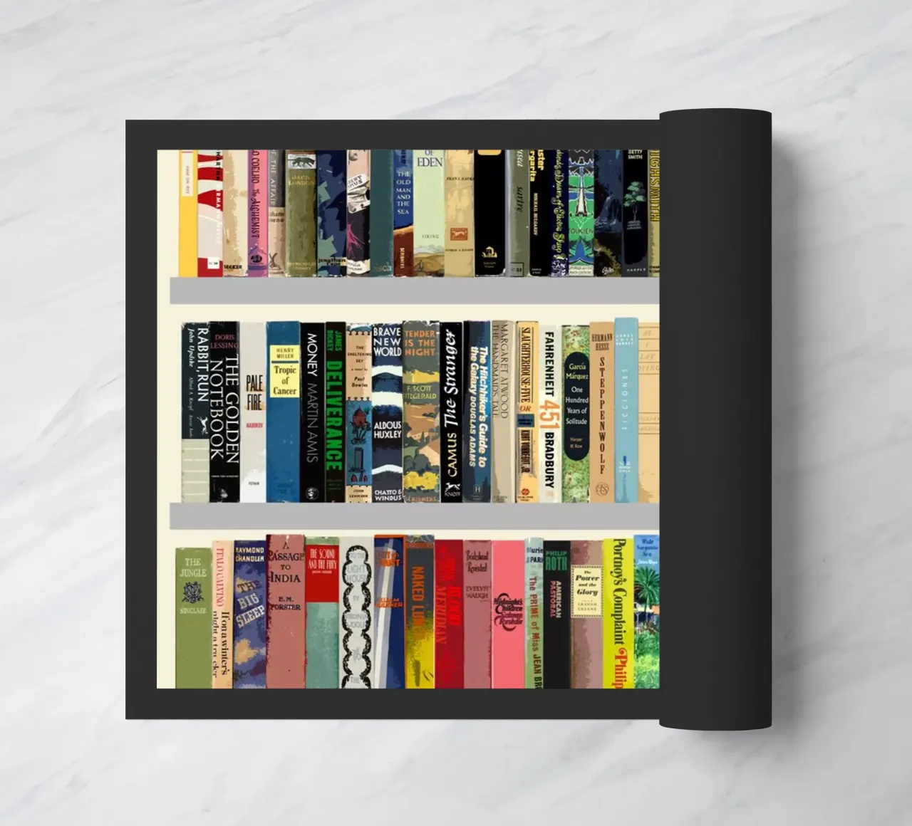 I più grandi libri del ventesimo secolo - Stampa del dorso del libro zerbino da MissLiterarty