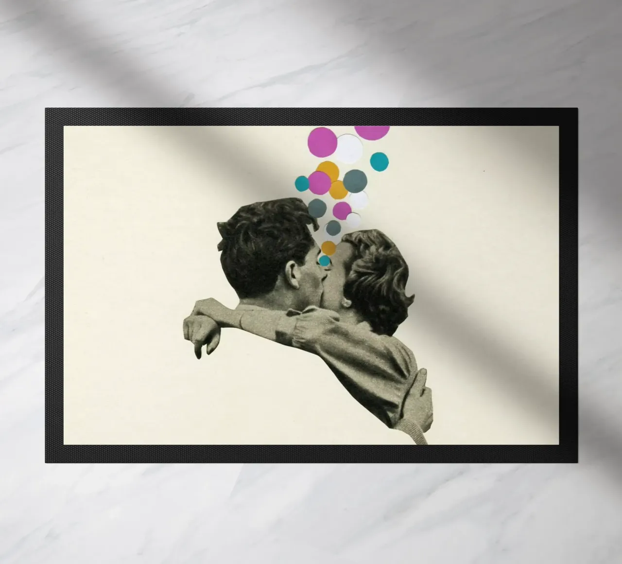 Il primo bacio zerbino da Cassia Beck Collage