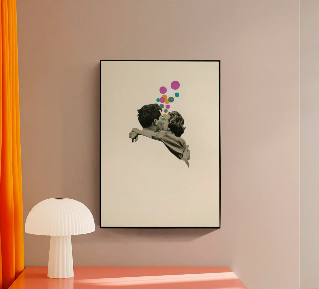 Il primo bacio plexiglass da Cassia Beck Collage