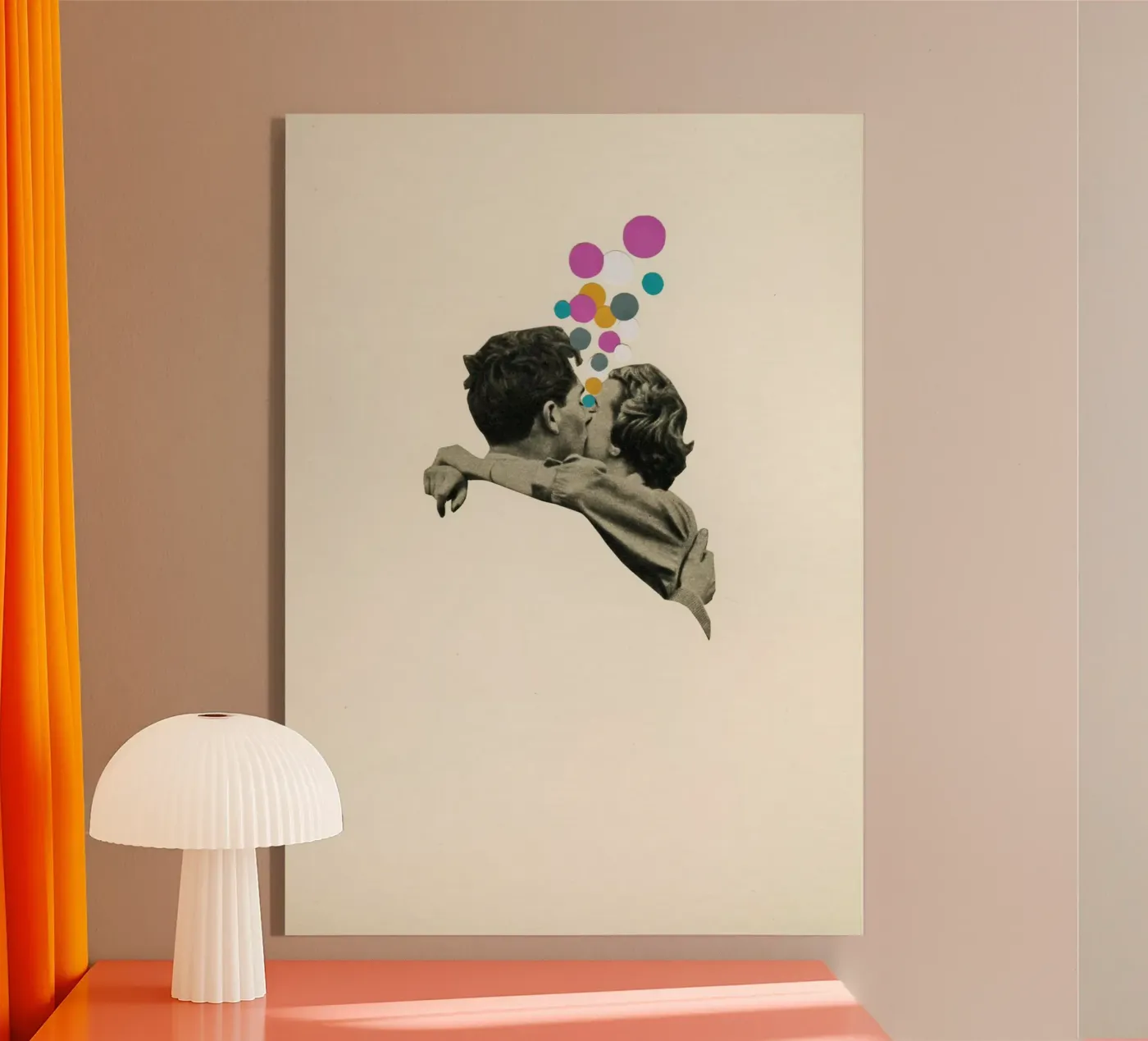 Premier baiser plexiglas de Cassia Beck Collage