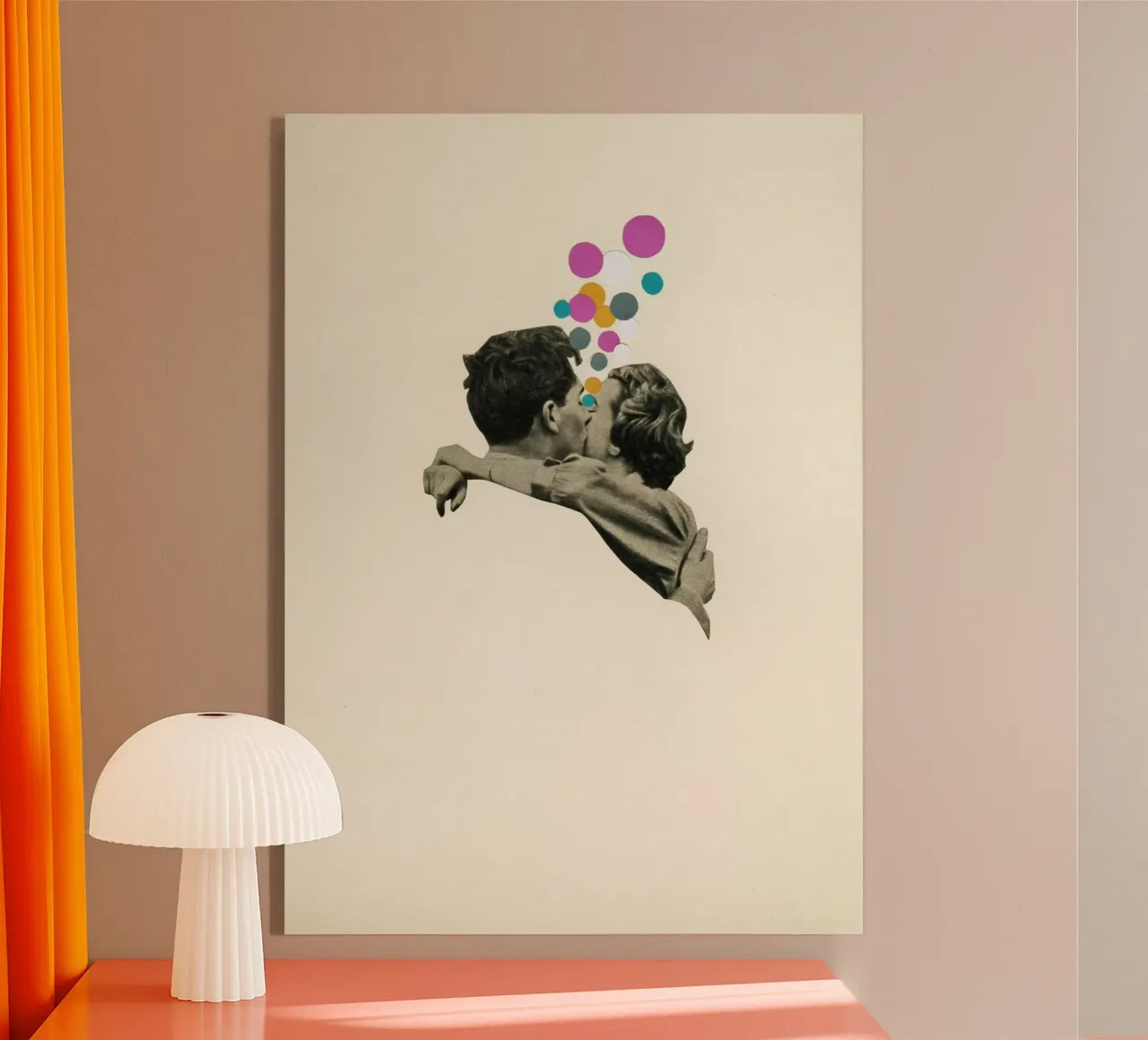 Il primo bacio plexiglass da Cassia Beck Collage