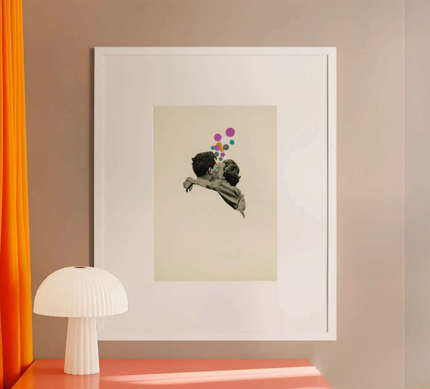 Premier baiser poster de Cassia Beck Collage