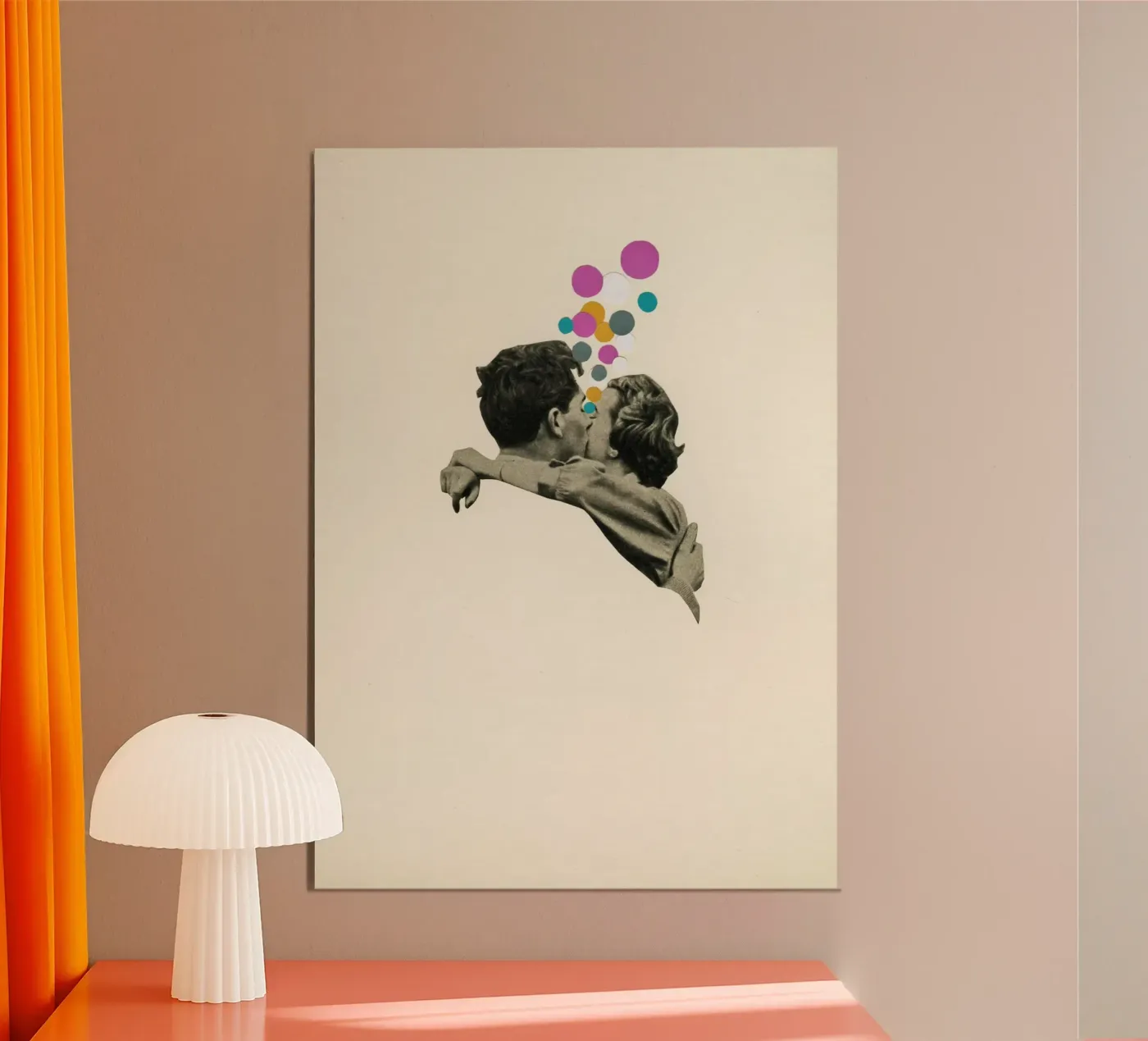 Premier baiser poster de Cassia Beck Collage