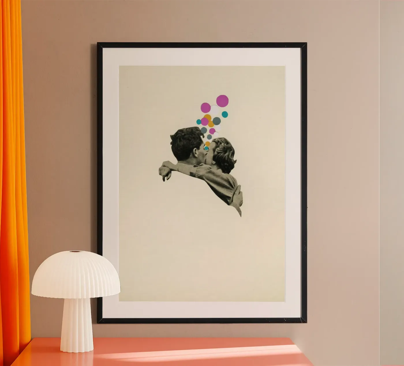 Premier baiser poster de Cassia Beck Collage