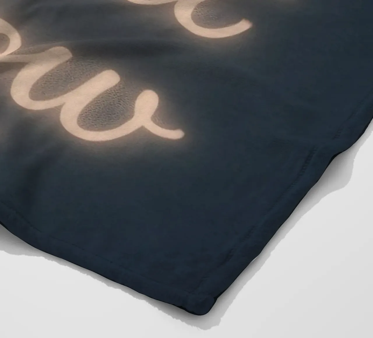 Laat je hart stralen - Zacht neon schrift fleecedeken van Nordic Noel Studio