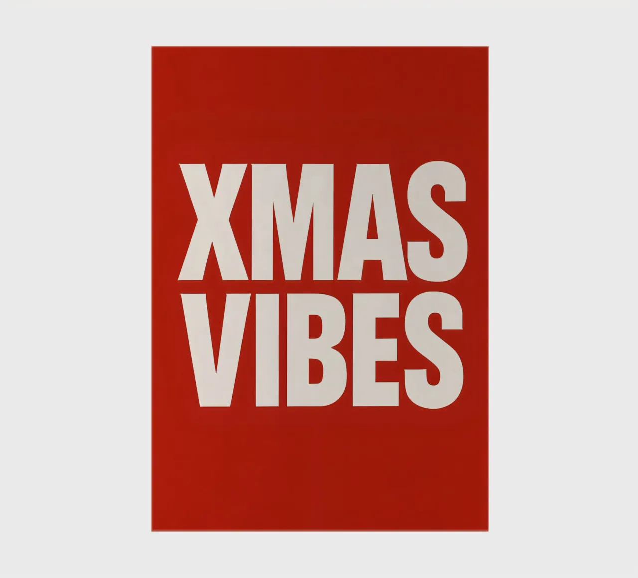 XMAS Vibes – Bold Red Typography notebook by Nordic Noel Studio