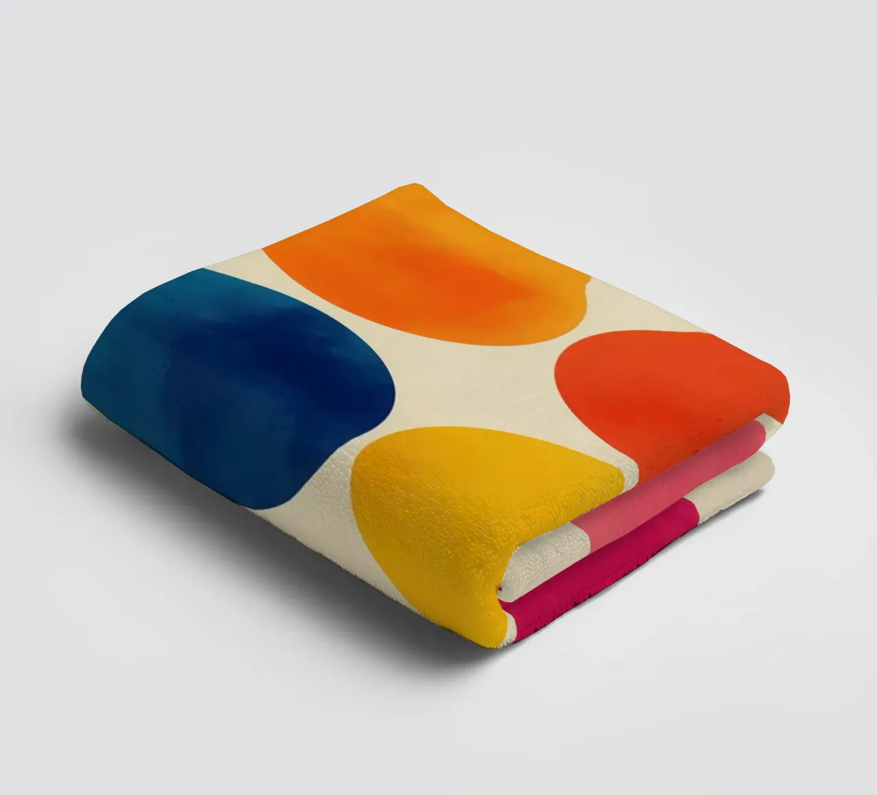 Guaranteed colour fun | Grid with 12 colour circles towel by Autofocus