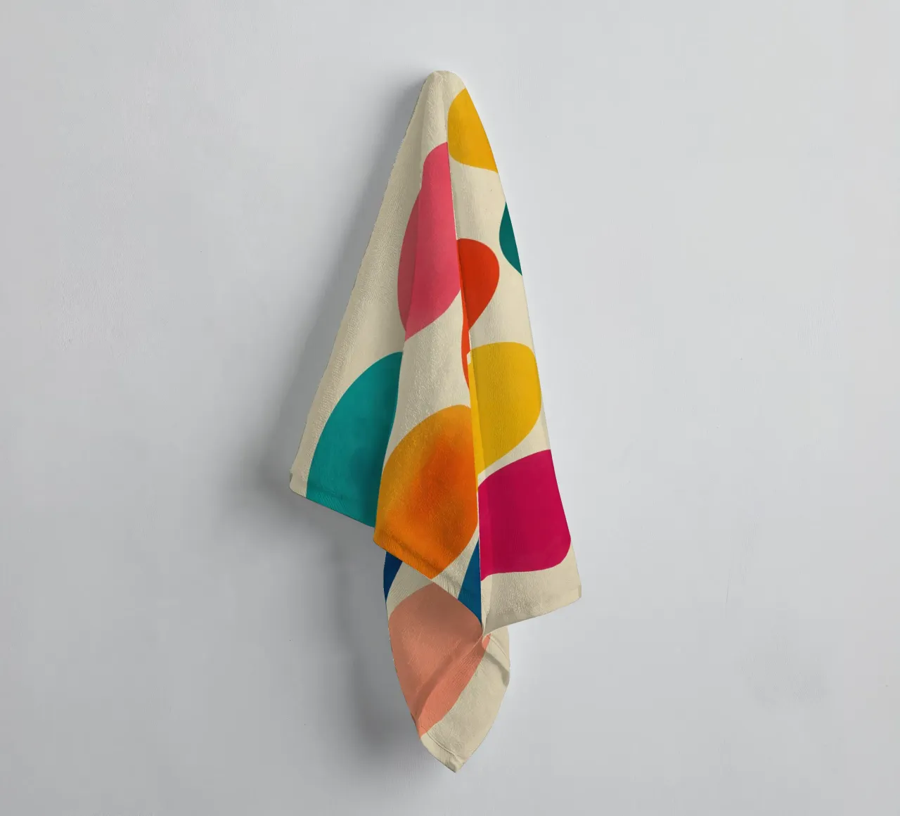 Guaranteed colour fun | Grid with 12 colour circles towel by Autofocus