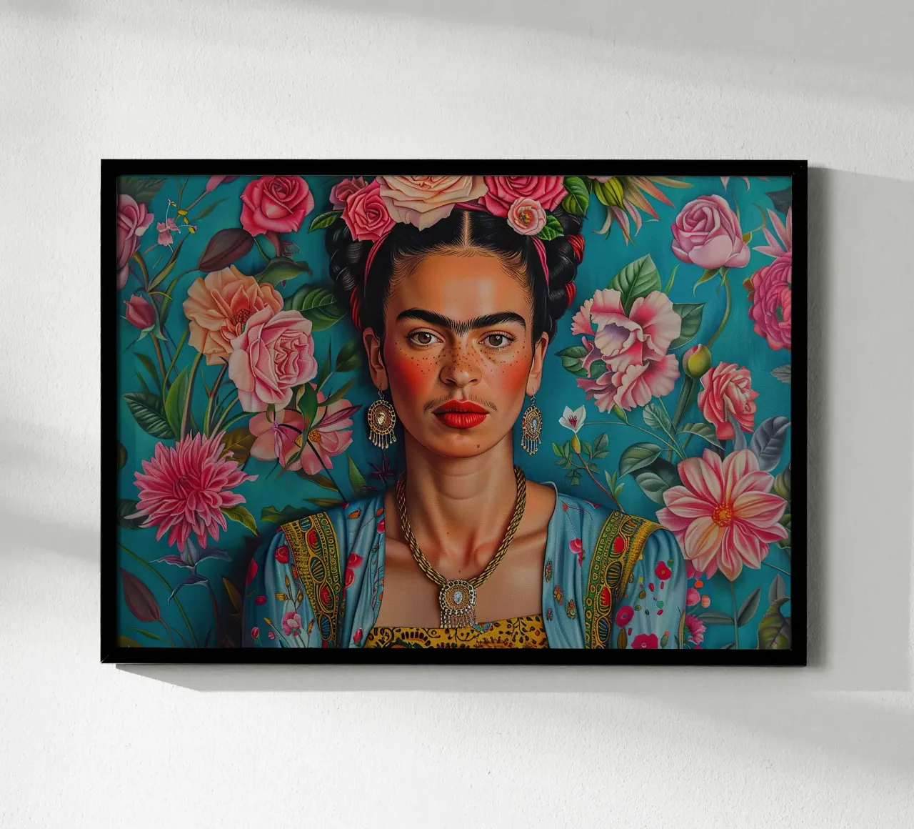 Frida Kahlo "Pain and Passion in Color" carta hahnemühle da Fantasias Florales