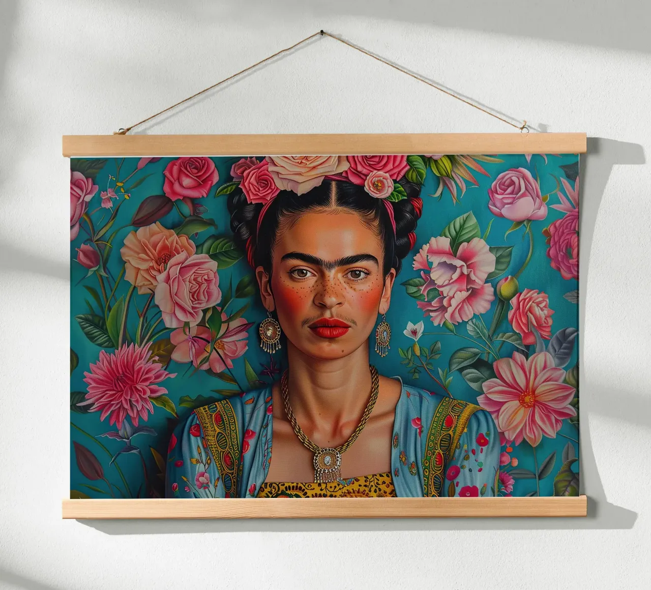 Frida Kahlo "Pain and Passion in Color" carta hahnemühle da Fantasias Florales