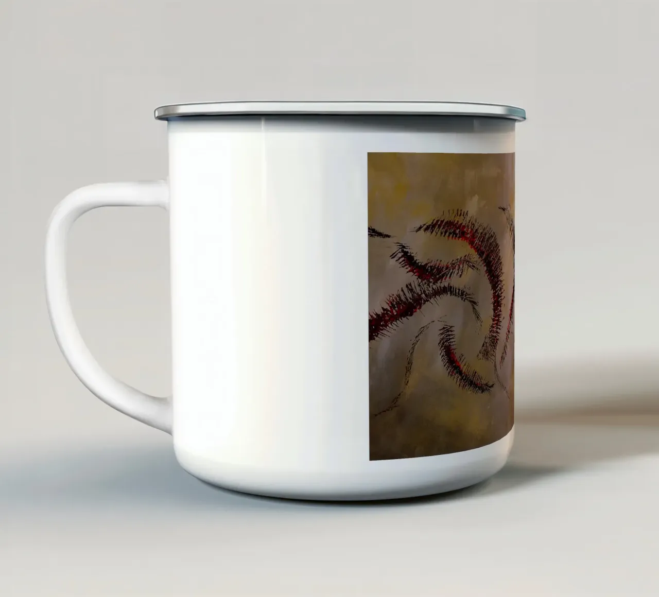 MODERNO ASTRATTO. tazza in smalto da Little treasures for your home