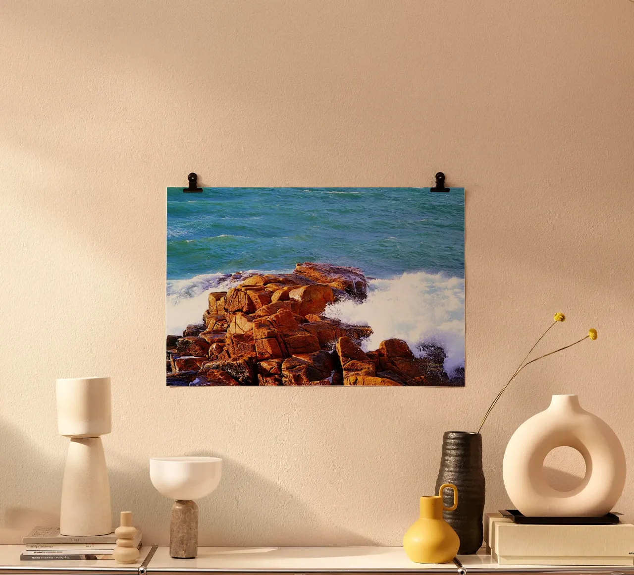 ANGRY OCEAN. poster by THIERRY VOBMANN.MY BEST PHOTOS.