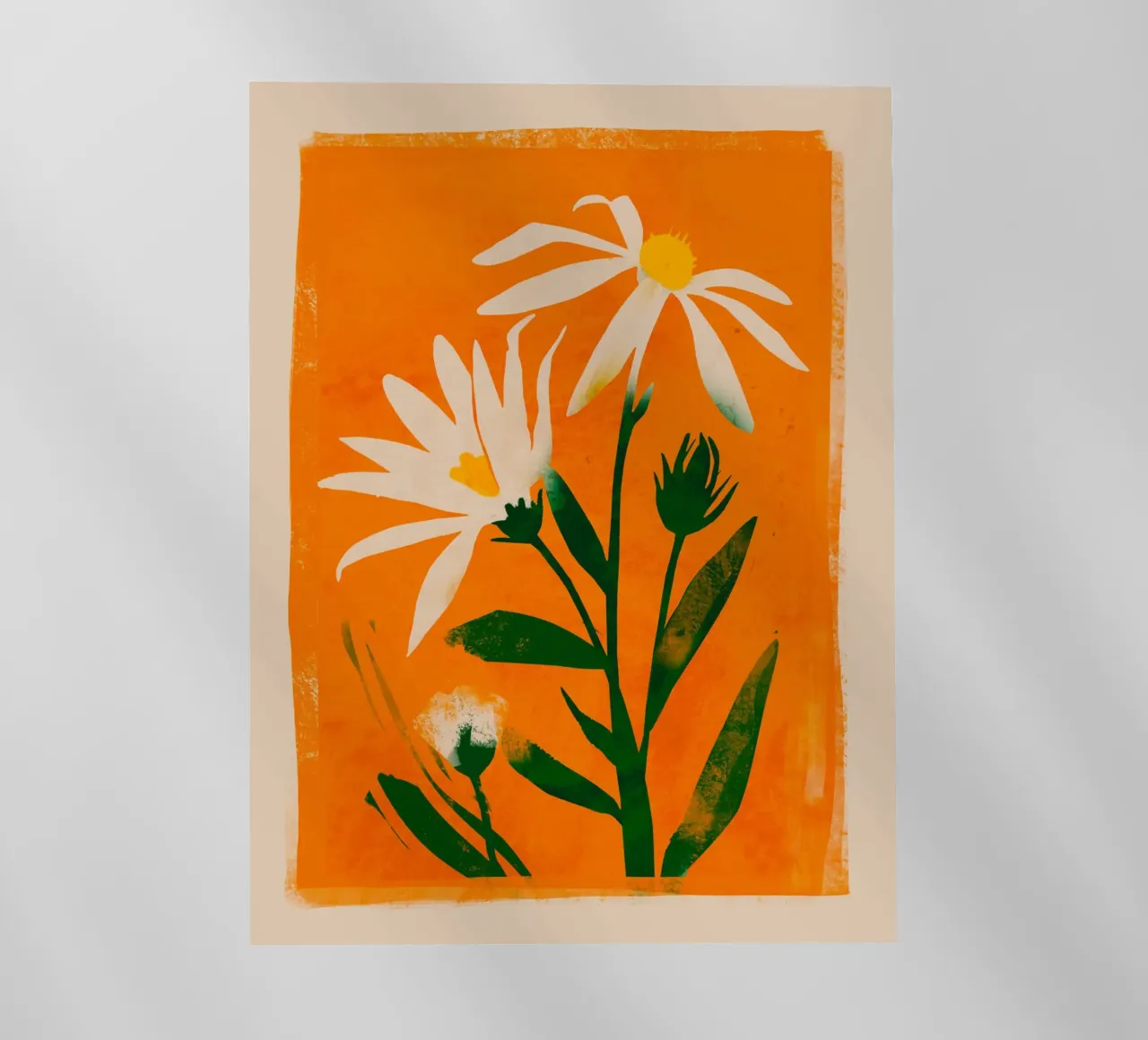 Fiori su arancio pellicola backlit da M.A.Z.U.N.