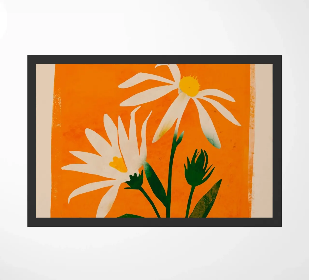 Fiori su arancio zerbino da M.A.Z.U.N.