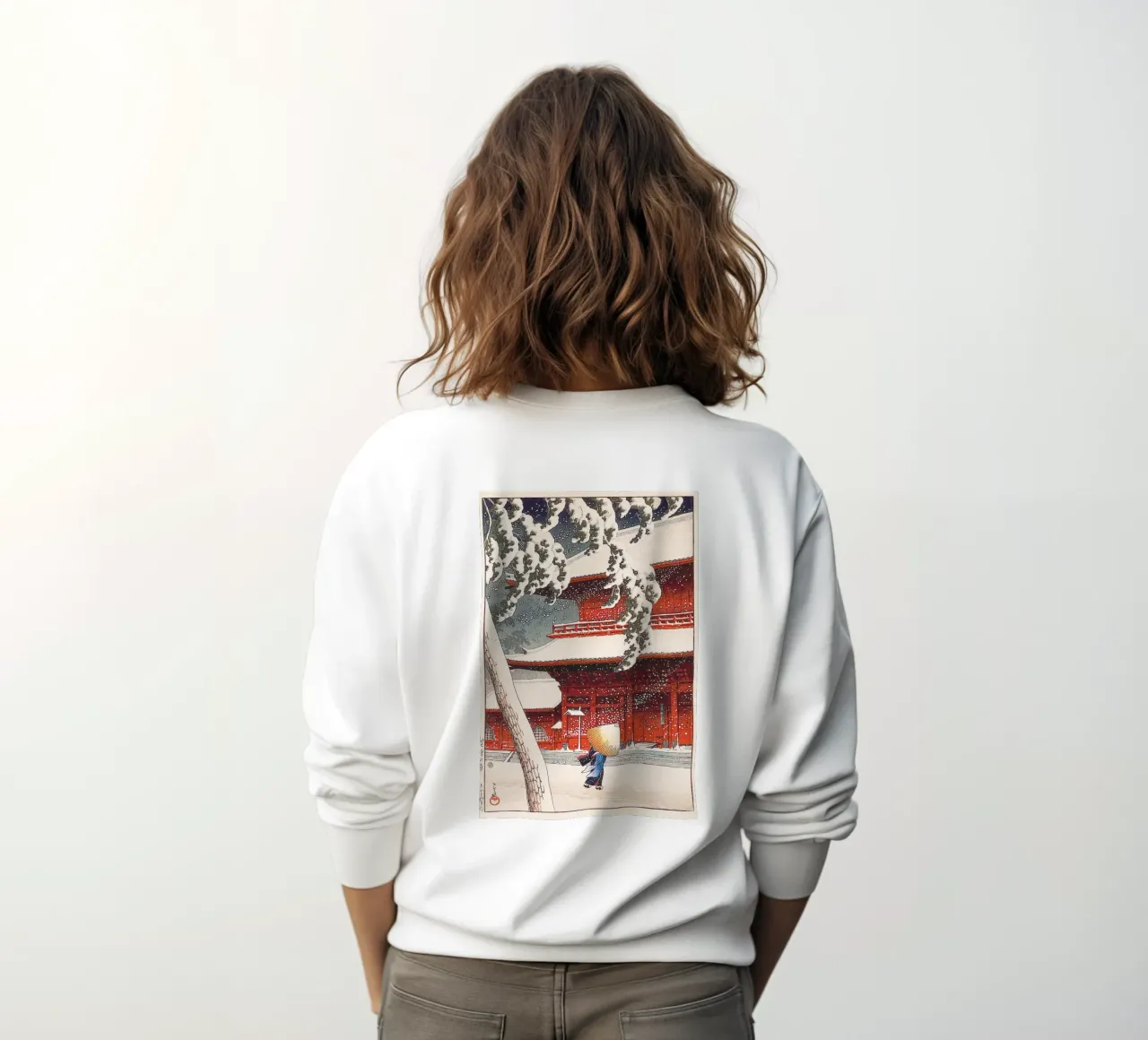 Zojoji Temple in Shiba by  Kawase Hasui felpa da Chérie Prints