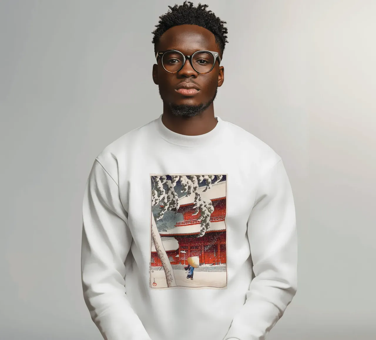 Zojoji Temple in Shiba by  Kawase Hasui felpa da Chérie Prints