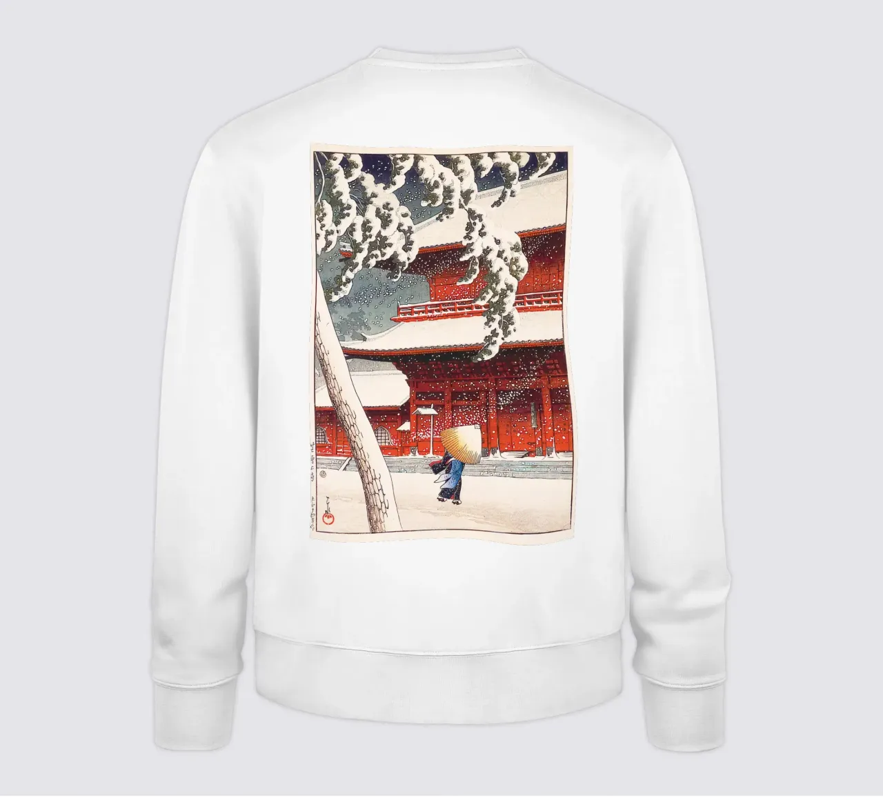 Zojoji Temple in Shiba by Kawase Hasui felpa da Chérie Prints