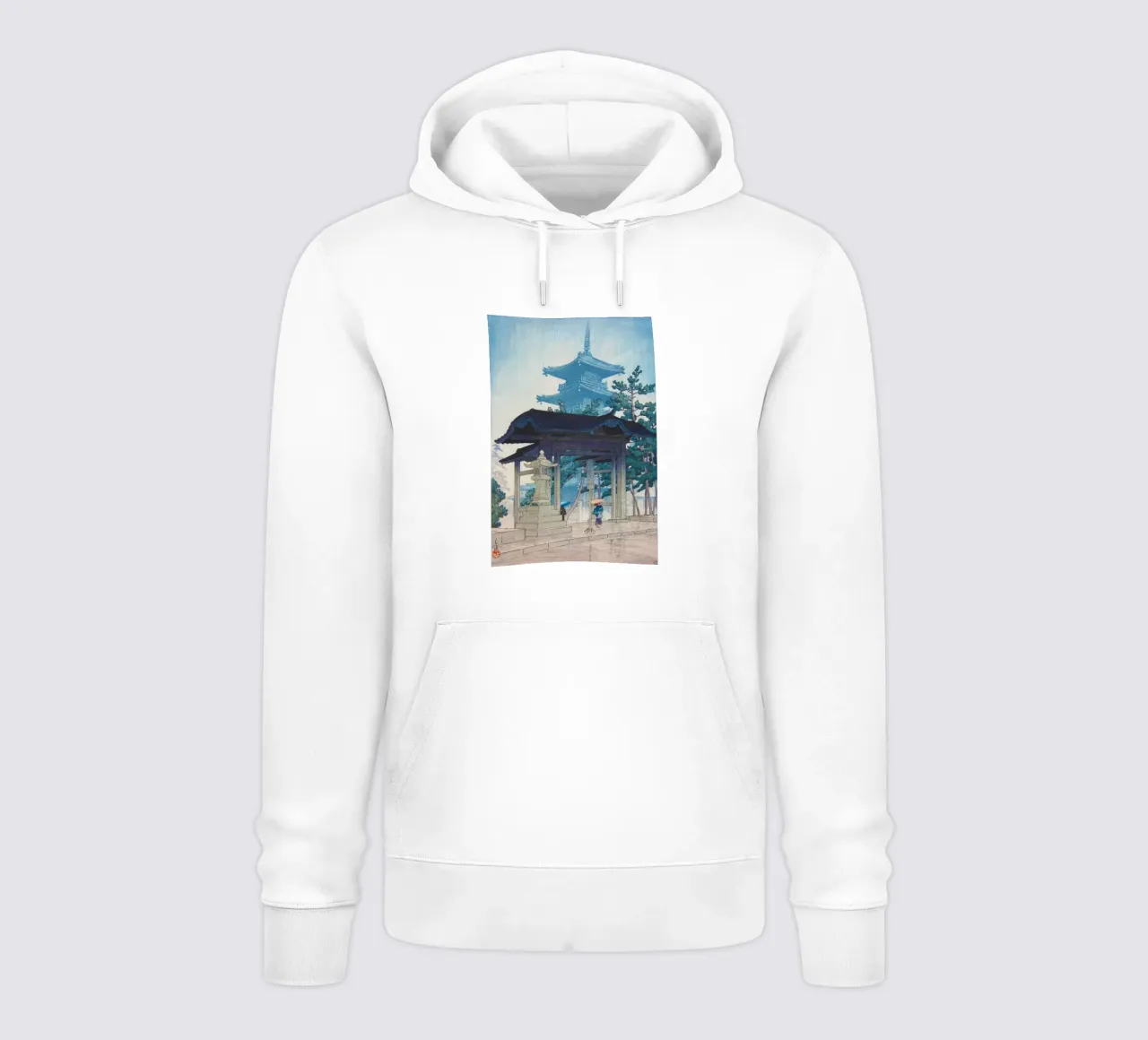 Zentsu-ji by Kawase Hasui felpa con cappuccio da Chérie Prints