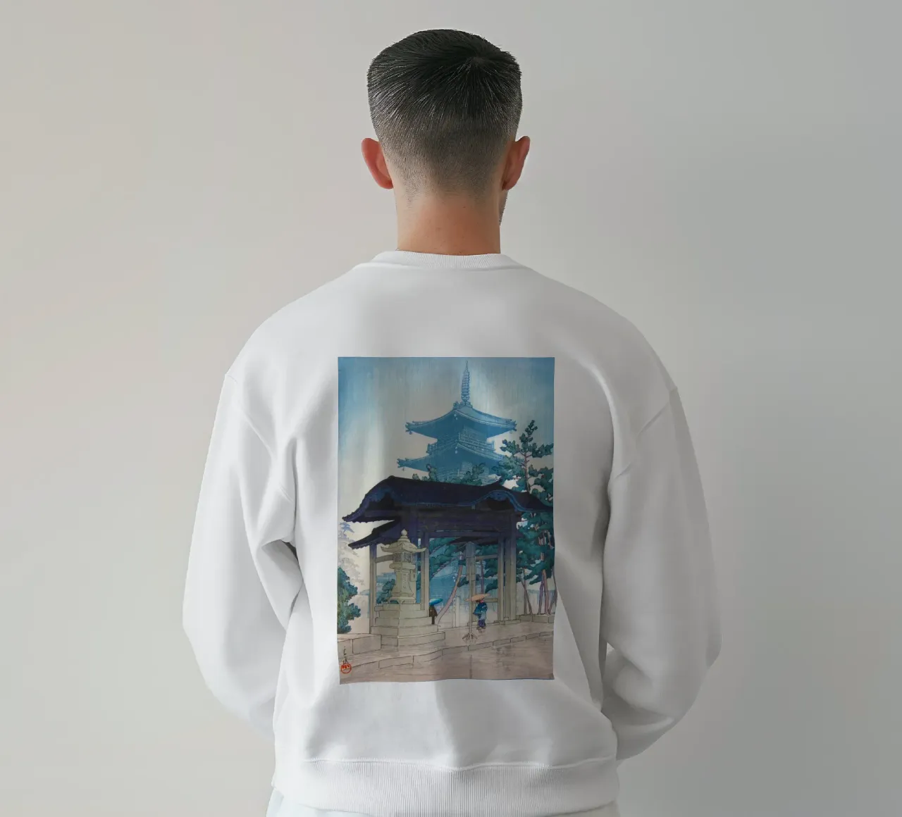 Zentsu-ji by Kawase Hasui felpa da Chérie Prints