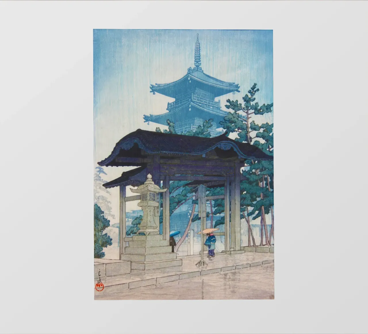 Zentsu-ji by Kawase Hasui telo in pvc da Chérie Prints
