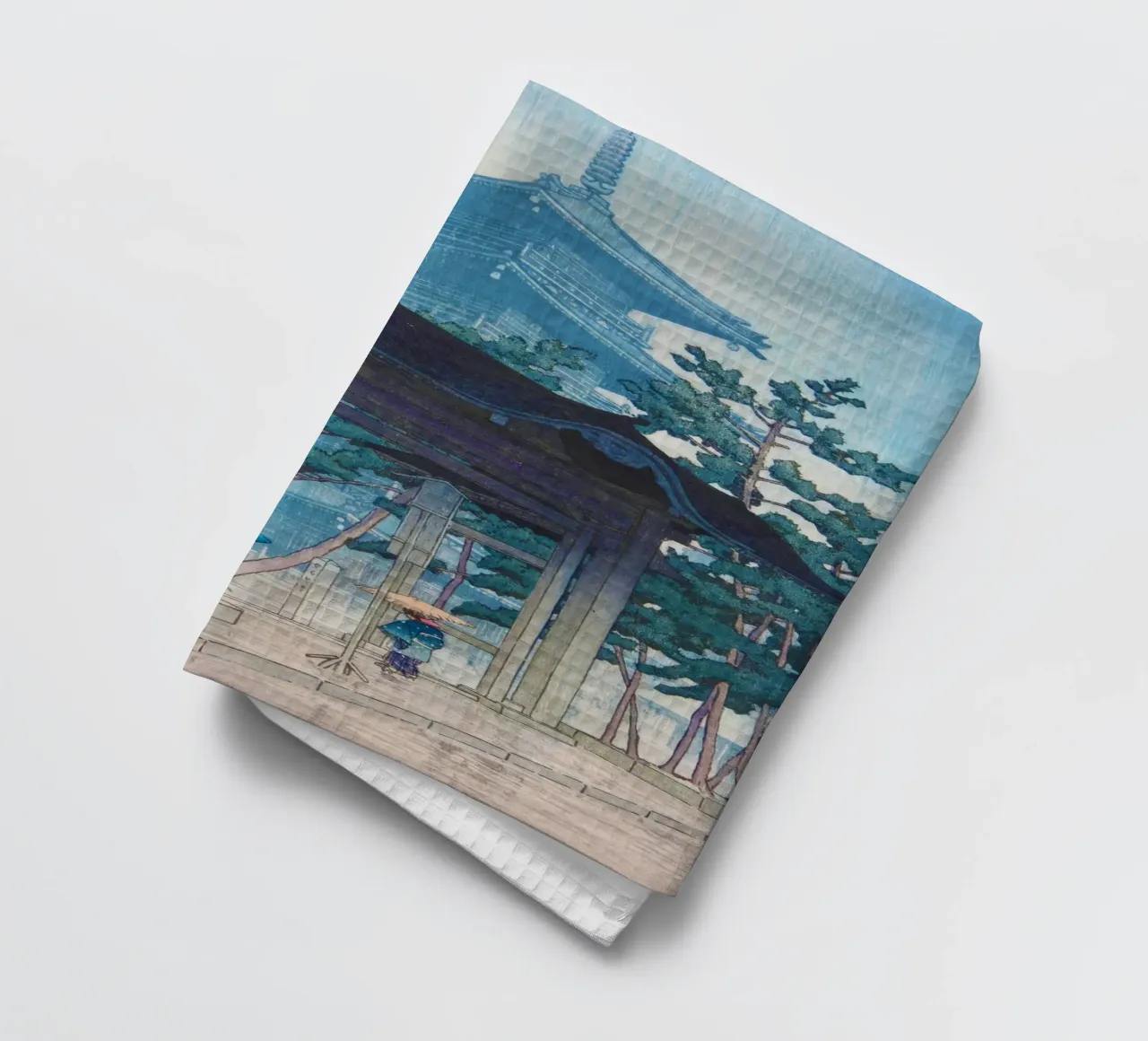 Zentsu-ji by Kawase Hasui canovaccio da cucina da Chérie Prints